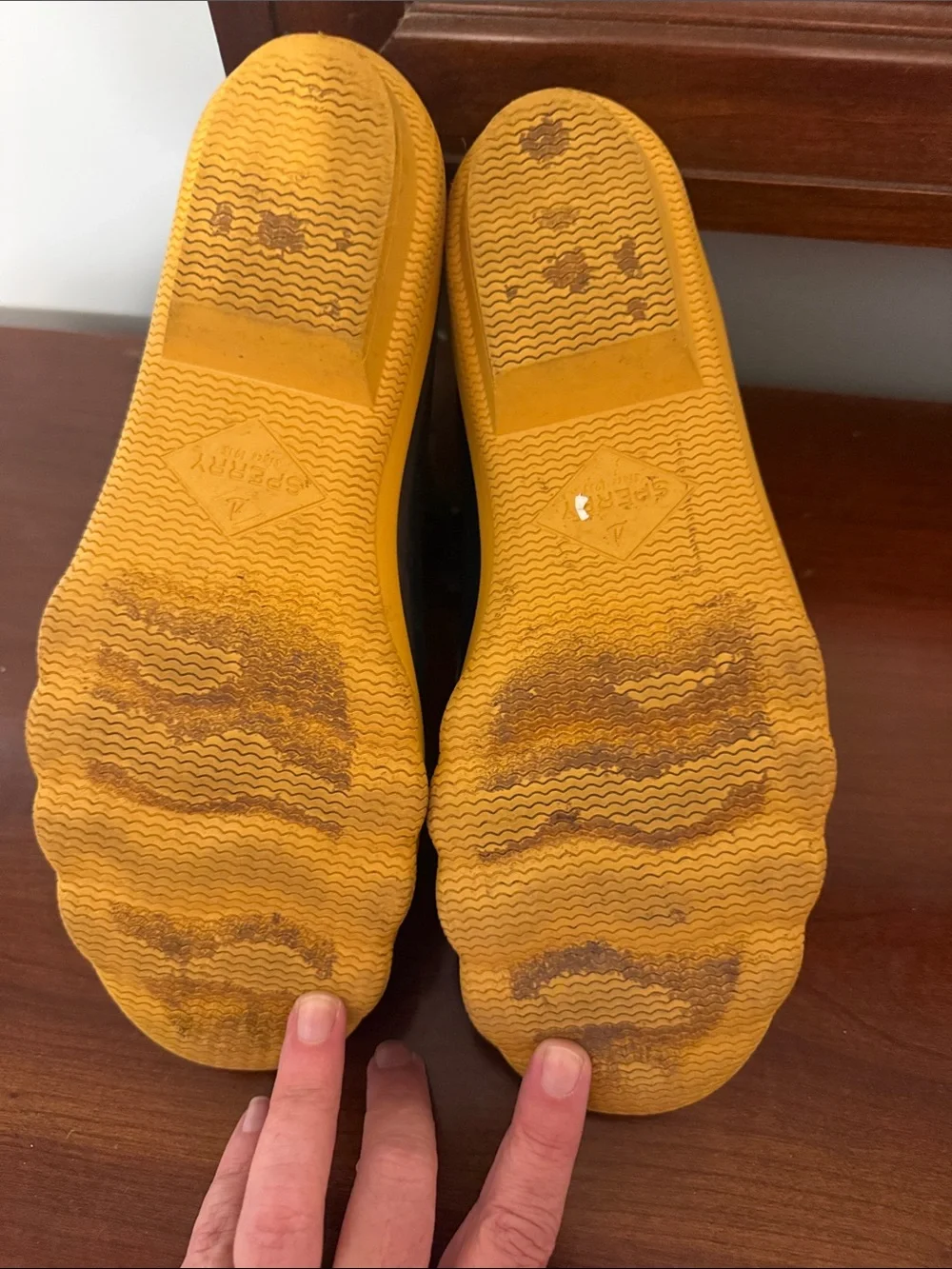Sperry rubber rain duck boots